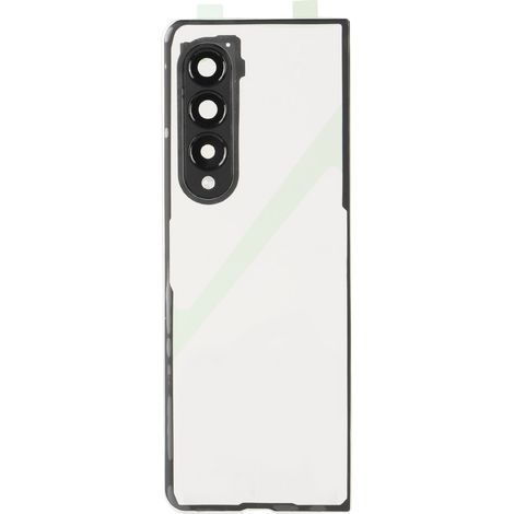 Coque arrière transparente en verre pour Galaxy Z Fold 3 5G F926 avec support pour objectif de caméra noir. (1/5)