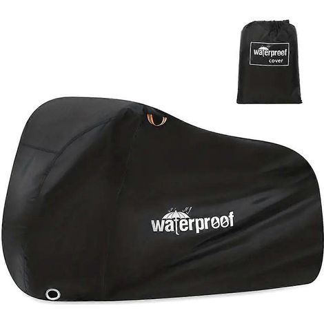 Housse de protection imperméable pour 1 à 2 vélos, idéale pour le rangement extérieur. Résistante à la pluie, au soleil, aux UV, à la poussière et au vent. (1/4)