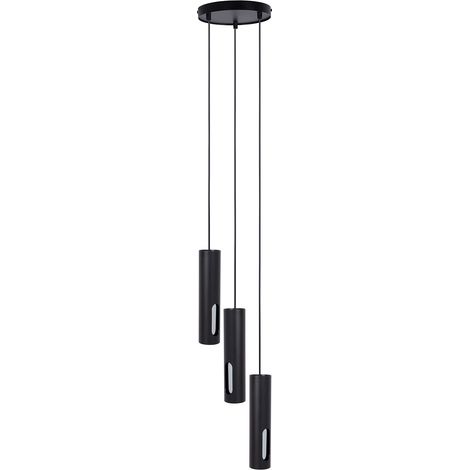 Lampada a sospensione Sigma Flow nera argento 3xGU10 Ø20 (1/4)