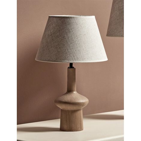 Hera Tischleuchte, Natur, Toffeeholz, 47 cm, 35D x 47 cm (1/3)