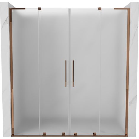 Mexen Velar L Duo porte de douche coulissante 180 cm, givré, or rose - 871-180-003-32-60 (1/5)