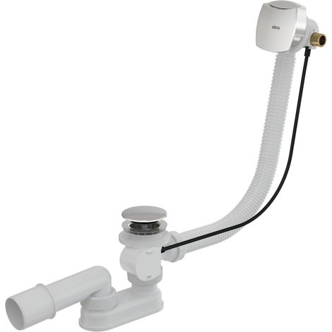 Alca - Badewannen-Ab- und Überlaufgarnitur mit Füllung, Länge 1200 mm, Chrom A564CRM1-120 (1/2)