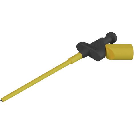 SKS Hirschmann KLEPS 250 sw Pince crocodile de sécurité enfichable 4 mm CAT II 300 V noir Q26348 (1/2)
