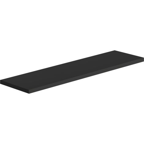 Mensola da parete ripiano moderno scaffale a muro soggiorno Smart - Nero