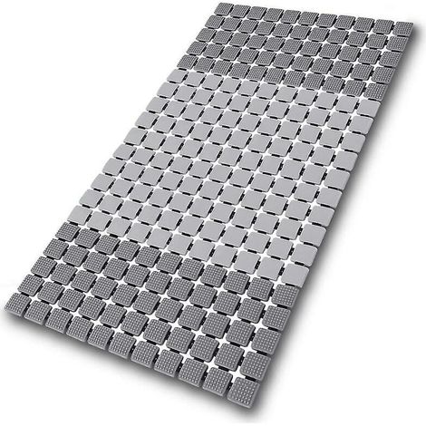 Alfombrilla de ducha de masaje antideslizante con orificios de succión y drenaje para baño, alfombrilla de masaje antideslizante para baño (1/4)