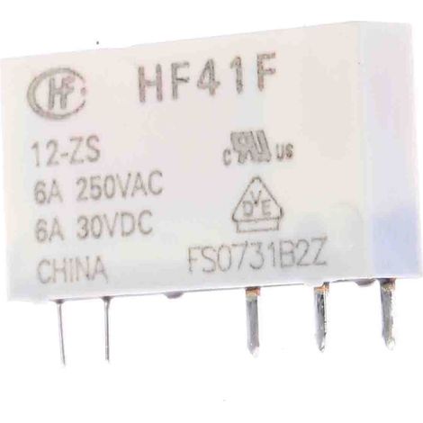 RS PRO Relais sans accrochage 1 RT, bobine 12V c.c. Montage sur CI 170mW ( Prix pour 1 )