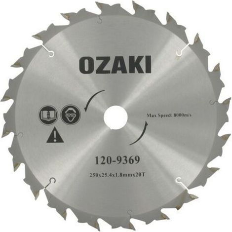 Disque - lame débroussailleuse carbure - axe : 25,4mm