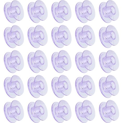 25 Bobines de Fil à Coudre Violet en Plastique, Multifonctionnelles avec Boîte de Rangement pour Machines à Coudre (1/5)