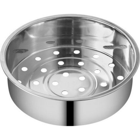 Dampfeinsatz aus Edelstahl Größe S Durchmesser 20 cm Basisdurchmesser 18,5 cm Höhe 5,5 cm Dampfeinsatz/Dampfkorb Dampfzubehör Dampfeinsatz mit Ab (1/5)