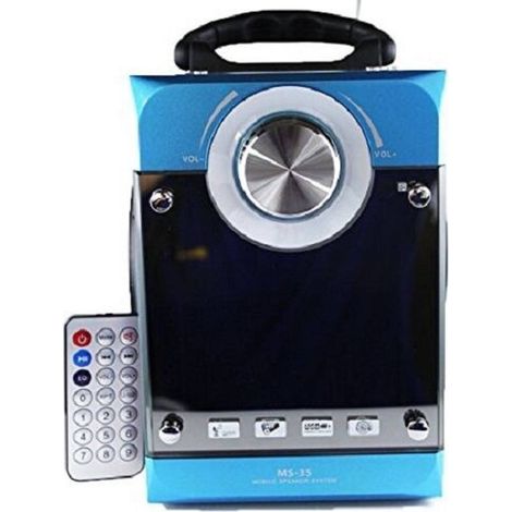 Trade Shop - MULTIMEDIAL MS-35 CASSA PORTATILE RADIO FM MP3 USB SD AUX DISPLAY LED -