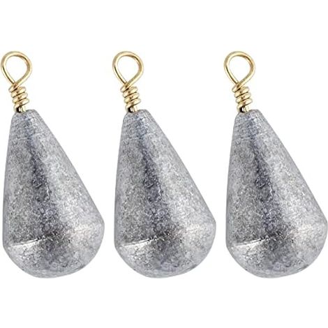 Plomb De Pêche - Forme Cloche - 30 Pièces - Pour Montage Drop Shot Et Leurres Souples - Adapté À La Pêche En Eau Douce - 30 Unités (1/3)