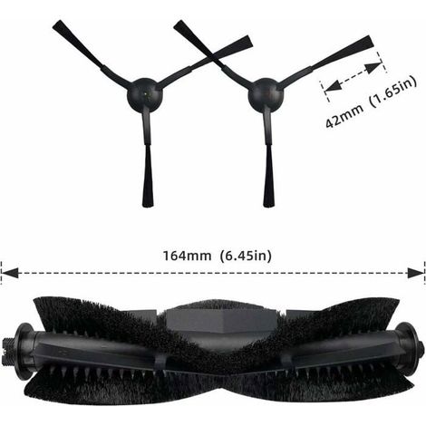 Lames de rechange pour aspirateurs robots Honiture G20/G20 Pro, 4 brosses latérales, 4 filtres HEPA,1 brosse rotative et 2 (1/4)