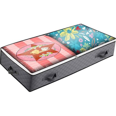 Sac de Rangement pour Literie Grande Taille avec Fermeture Éclair et Fenêtre Transparente (1/5)