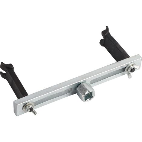 Clé à molette réglable acier pour couvercle réservoir carburant et pompe, outil démontage voiture 2 ergots courbés 3/8in-1/2in (1/5)
