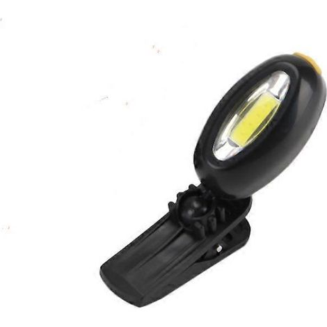 Mini lampe de chapeau LED COB étanche pour l'extérieur, lampe à pince pour la pêche nocturne, la lecture, l'éclairage portable pour le camping, le travail et l'inspection.