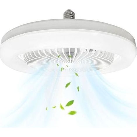 10-Zoll-Deckenventilator E27, 30 W – Leiser Motor – 3 Betriebsmodi – 6500 K kaltweißes LED-Licht – Einfache Installation (1/5)