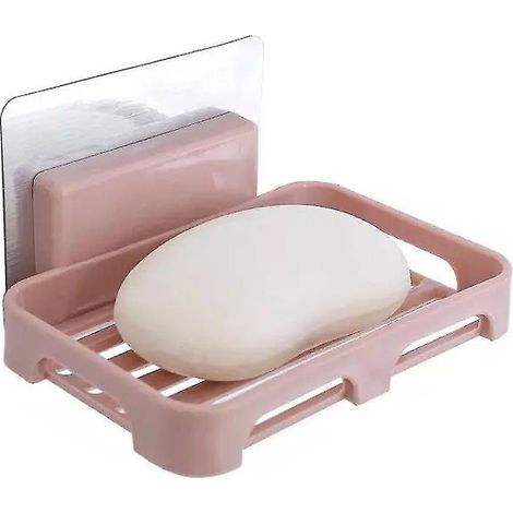 Porte-savon mural en acier inoxydable pour douche, salle de bain ou plan de travail de cuisine. (1/3)