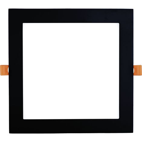 Led Spot - Einbaustrahler 21W 3000K warmweiß ohne Led-Punkte - Led Deckenspot 225x225mm, schwarz 230V (1/5)