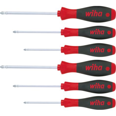 Wiha Schraubendreher Set SoftFinish® Phillips, Pozidriv 6-tlg. (26146)