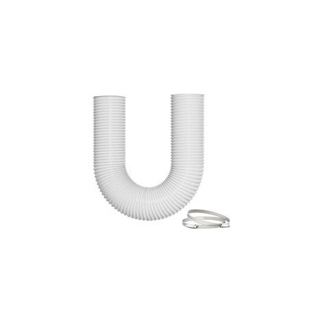 Gaine VMC 100mm 3m Blanc, Tuyau Ventilation Flexible Isolé, Silencieux et Résistant, pour Sèche-Linge, Climatiseur Mobile et Ventilation Maison