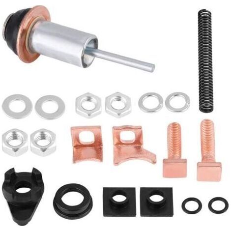 Kit di riparazione motorino di avviamento, kit di riparazione solenoide di avviamento per Land Rover Discovery Defender TD5 2.5 Diesel. Kit di riparazione motorino di avviamento 2280007220 (1/4)