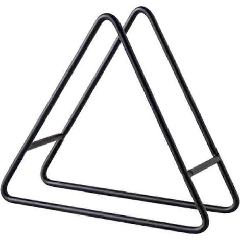 Kreatives Untersetzer-Aufbewahrungsregal, Untersetzerhalter aus Eisen (Schwarz) – 15,00 x 15,00 x 7,00 cm – Schwarz (1/4)