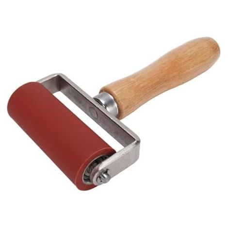 Rouleau de Presse en Silicone avec Double Roulement pour Joint de Soudure, pour Membrane de Bâche en PVC de 32 Mm de Diamètre et 80 Mm de Largeur (1/5)