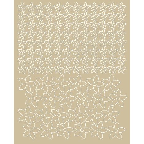 Autocollants floraux pour casque de vélo, 120 pièces, beige brillant