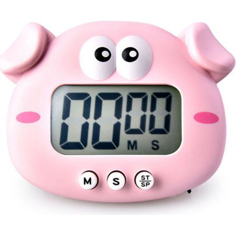 1 Minuteur, écran LCD large, design animal, magnétique, cuisine bureau école (1/5)