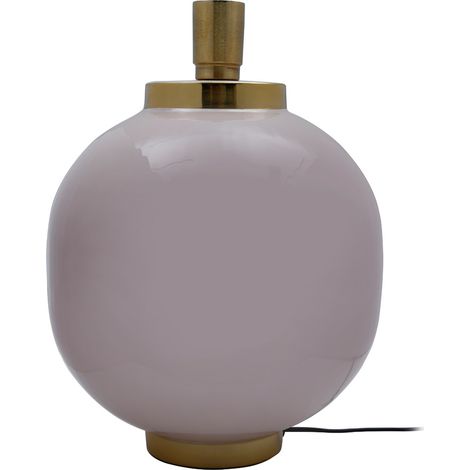 Lampada da tavolo Art Deco in ferro rosa antico e oro (1/3)