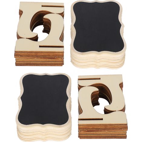 2 Ardoises Miniatures en Bois pour Noms d'Invités - Cartes de Place Créatives pour Événements (1/5)