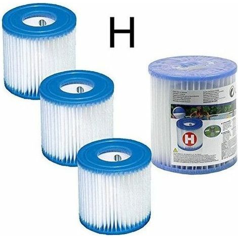 3 cartouches h pour filtres INTEX – polyester pour une filtration efficace – 29007 (1/4)