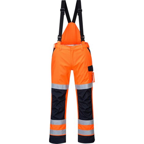 Regenhose Multi-Normen Elektrobogen Farbe: Orange/Navy Größe XL - Portwest