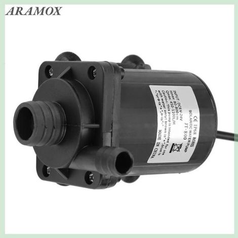 Pompe submersible 24V, pompe à eau sans balais de 900L / h, tête de 7,5 m, faible bruit pour chauffe-eau solaire, aquarium (1/4)