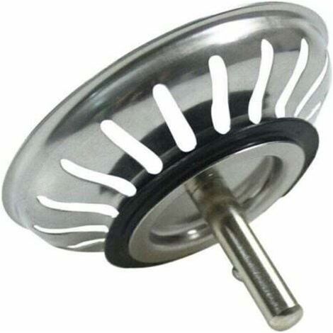 Panier Pour Bonde d'Évier de Cuisine 80 mm - Crépine Universelle Acier Inoxydable, Bouchon Panier Pop-Up, - Lavable Lave-vaisselle, Ne se Bouche & Ne Déborde Pas TRIMEC (1/4)