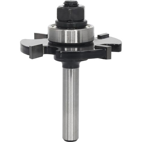 Fraise à Rainurer Tige de 8 mm, Fraise Pour Rainurer Bois, 4 Bords de Coupe, Fraises en Carbure de Tungstène pour le Traitement du Bois, 6 mm de hauteur de coupe (1/5)