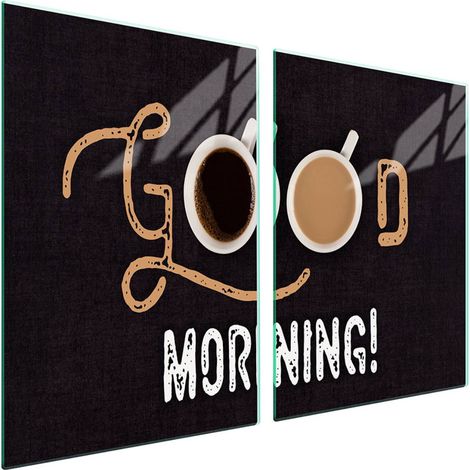 Plaque de protection en verre pour cuisinière 2x45x52 Café (1/5)