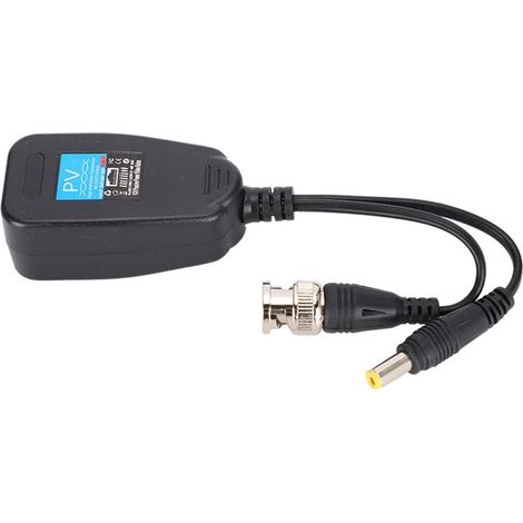 Adaptateur Rj45 Poe vers Bnc Convertisseur Abs Plastique 1 Paire Passive Coax Bnc Vidéo Puissance Balun Émetteur-Récepteur vers Rj45 Connecteur (1/5)