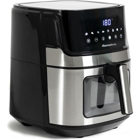 Freidora eléctrica Melchioni 6.5L negra 1600 W