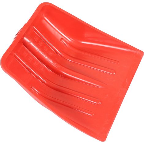 Pelle à neige rouge renforcée, PP plastique épais et résistant, outil de jardinage sûr pour enfants, 48 x 44 cm / 18,9 x 17,3 po (1/5)