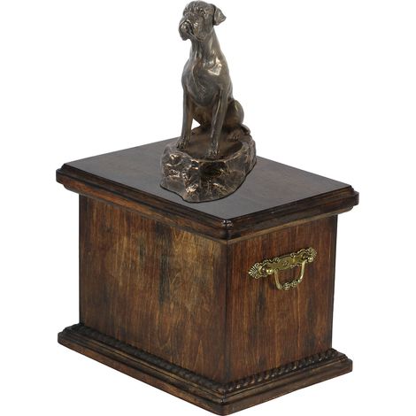Boxer, Boxer IV - urne funéraire pour chien, urne avec statuette, urne élégante de style classique par Art-Dog (1/5)