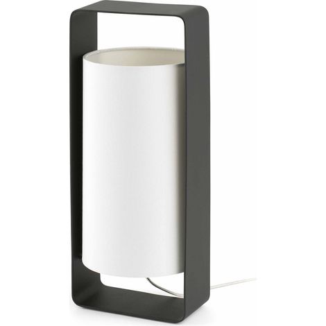 Lula G Lampada Da Tavolo Nera Paralume Beige 1 X E Marca Faro