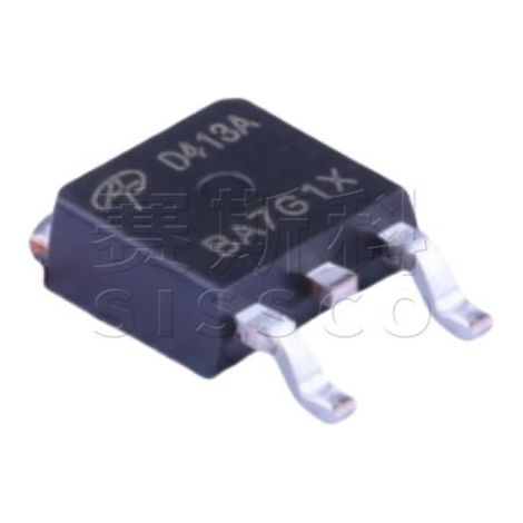 Fünf originale AOS AOD413A TO-252 P-Kanal -40V/-12A SMD-MOSFET-Elektronikbauteile werden zusammen geliefert.