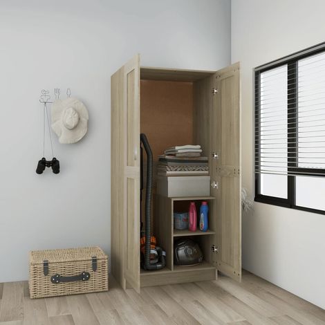 Armadio Rovere Sonoma 82,5x51,5x180 cm in Legno Multistrato vidaXL (1/5)