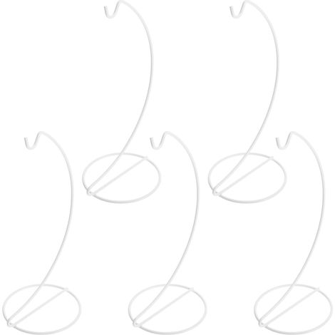 Support Suspendu Robuste et Esthétique 5 Pièces en Fer Blanc pour Terrarium pour Décoration de Bureau et Mariage (1/5)