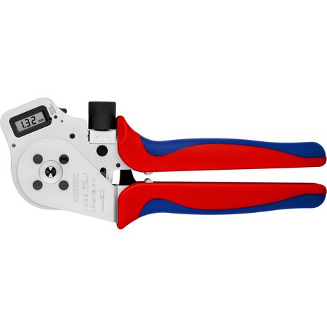 KNIPEX 97 52 65 DG Crimpadora de 4 mandriles para terminales girados con mangos multicomponentes cromado 250 mm (1/9)