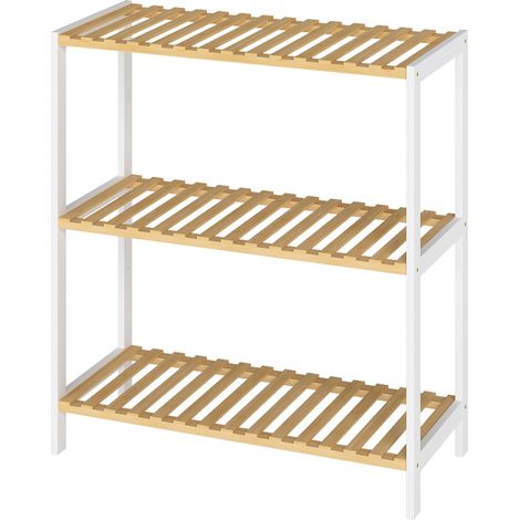 Levede 3-Tier Bamboo Shoe Rack Stand Adjustable Wooden Storage Shelf Organiser (1/5)