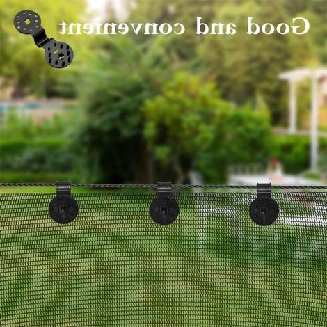 Clip per vela parasole - Clip di montaggio in plastica - Tessuto ombreggiante - Clip di montaggio con occhiello - 100 pezzi (1/5)