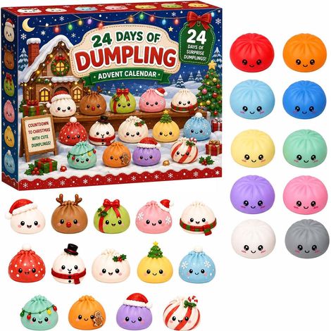 Calendrier De L'Avent Squishy Calendrier Du Compte à Rebours De Nol Fidget
