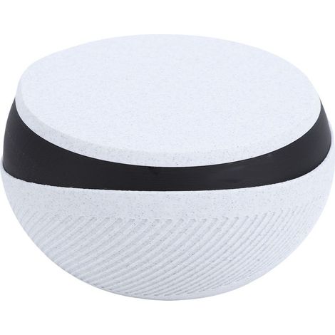 Bol pour Fruits Secs avec Compartiment à Coques - Bol Double en Plastique pour Pistaches, Cerises, Popcorn, Bonbons - Revêtement Blanc et Noir Intérieur (1/5)